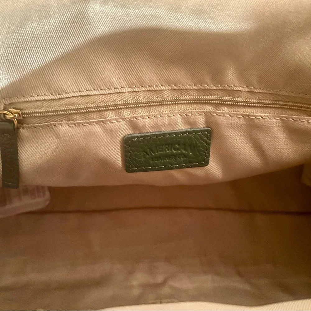 American Leather Co Grace Oversized Clutch NWT - Picture 10 of 14